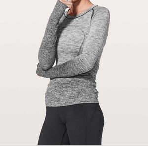LULULEMON- grey swiftly tech long sleeve